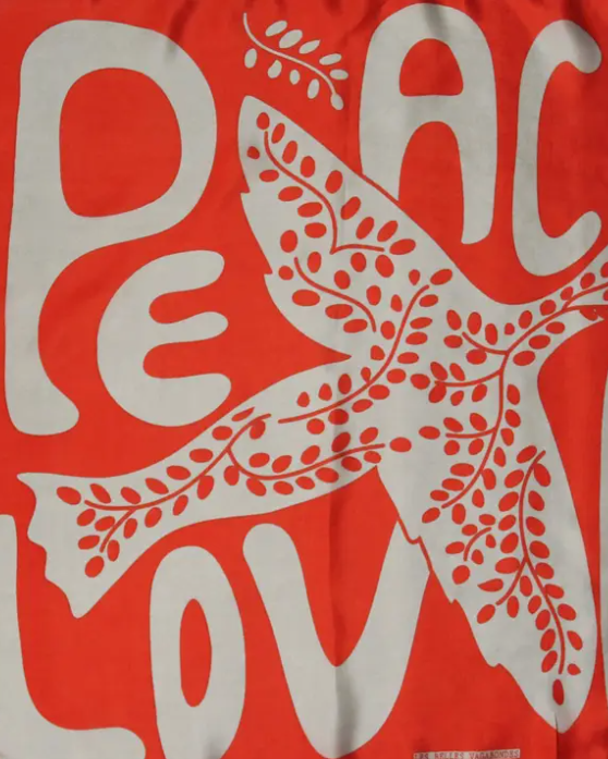 Foulard Les Belles Vagabondes carré mini en soie 50x50cm