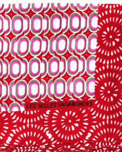Foulard Les Belles Vagabondes carré mini en soie 50x50cm