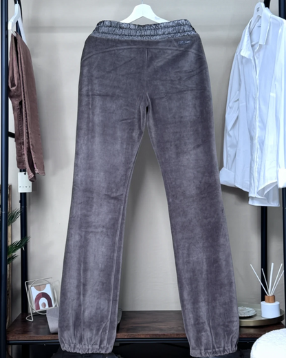 Pantalon jogging Liu Jo velours taupe