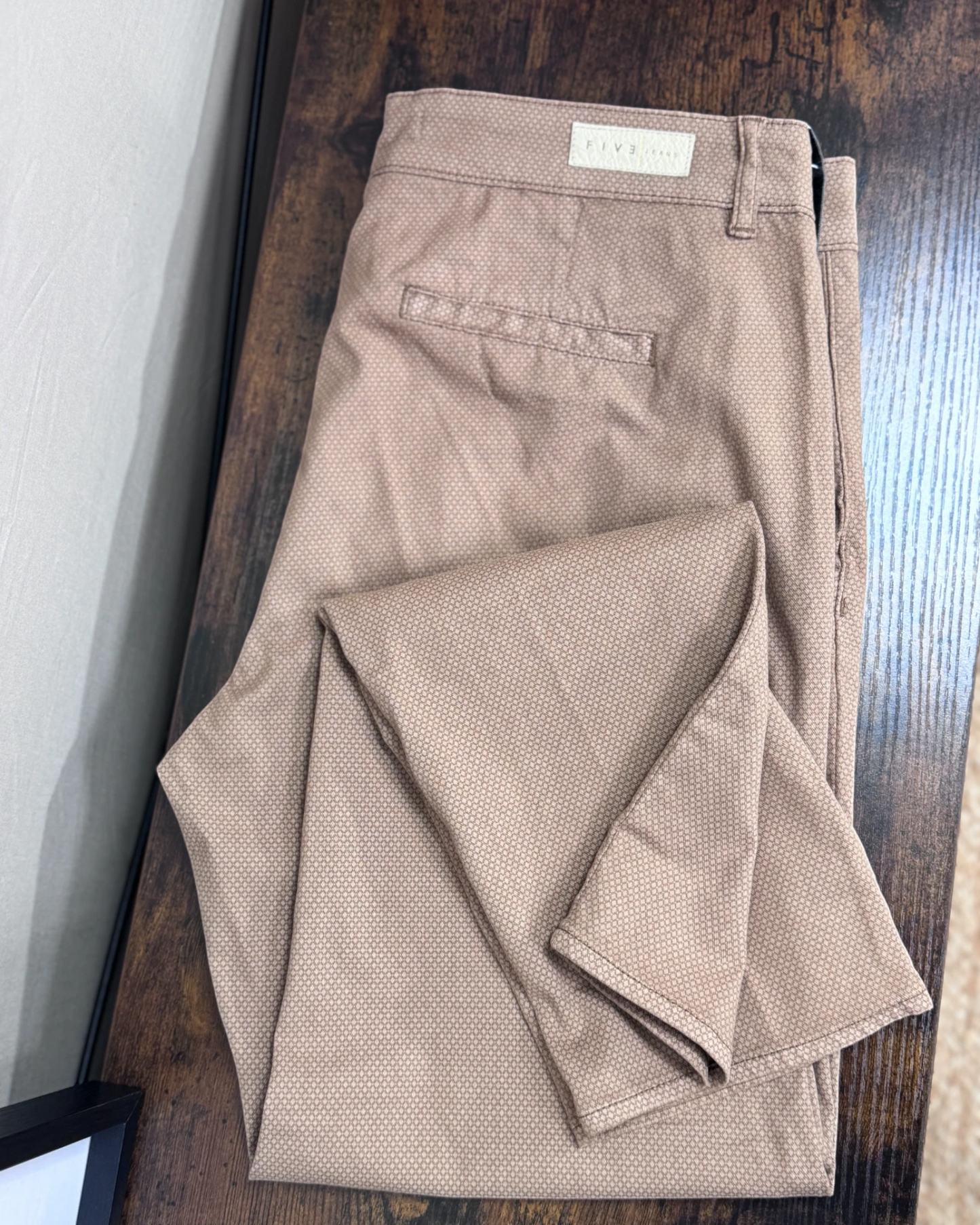 Pantalon Five Jeans Carly droit grège beige