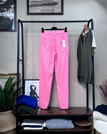 Pantalon Five Jeans droit rose bonbon