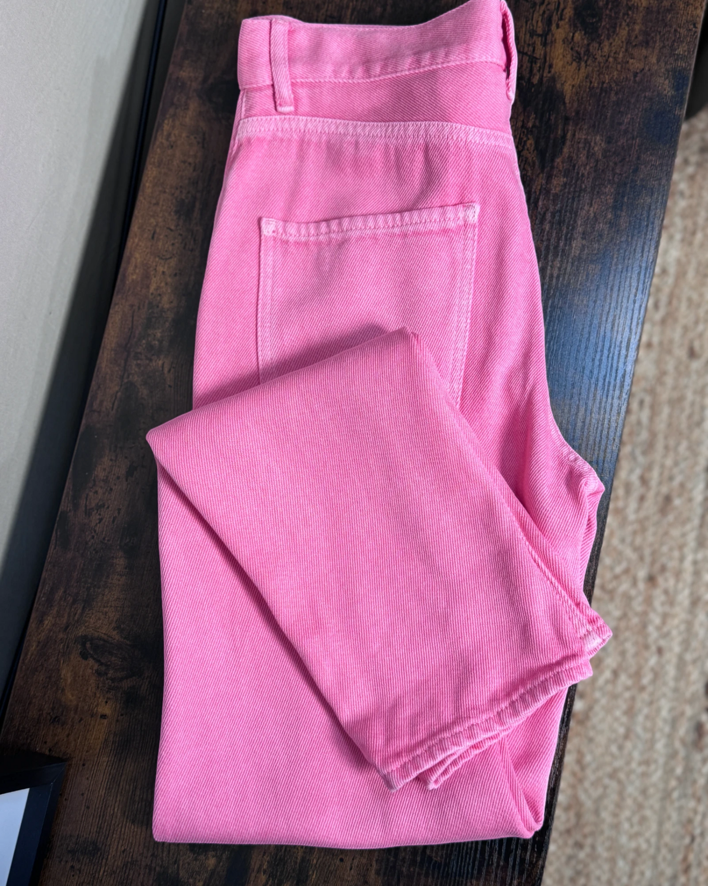 Pantalon Five Jeans droit rose bonbon