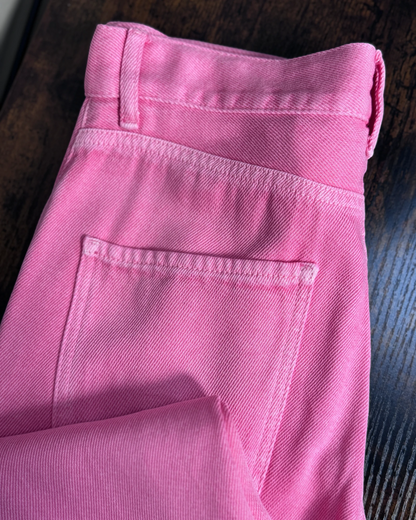 Pantalon Five Jeans droit rose bonbon