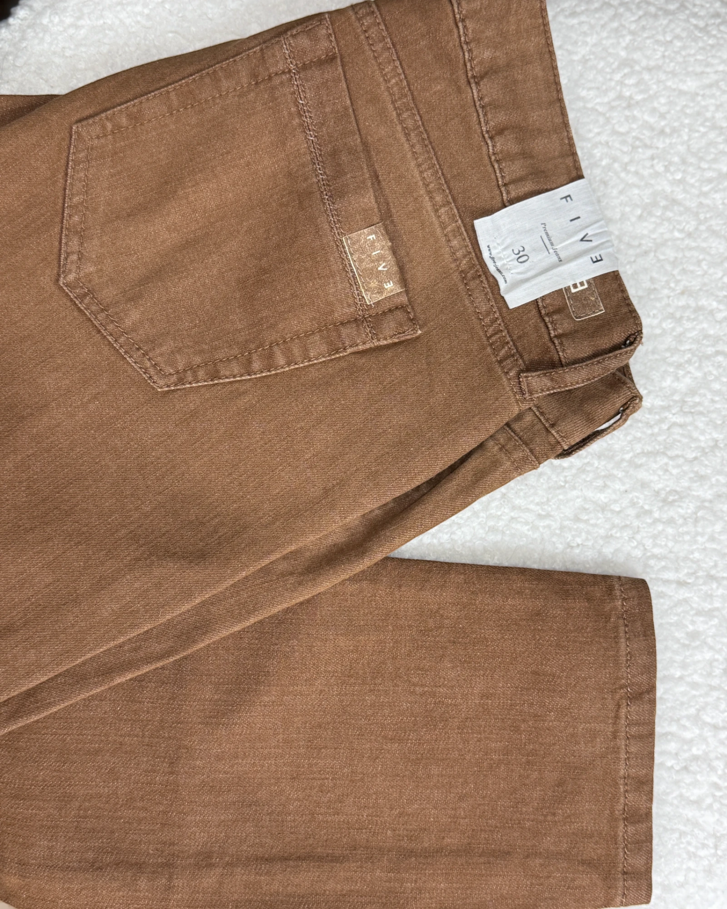 Pantalon Five Jeans droit Sarah caramel