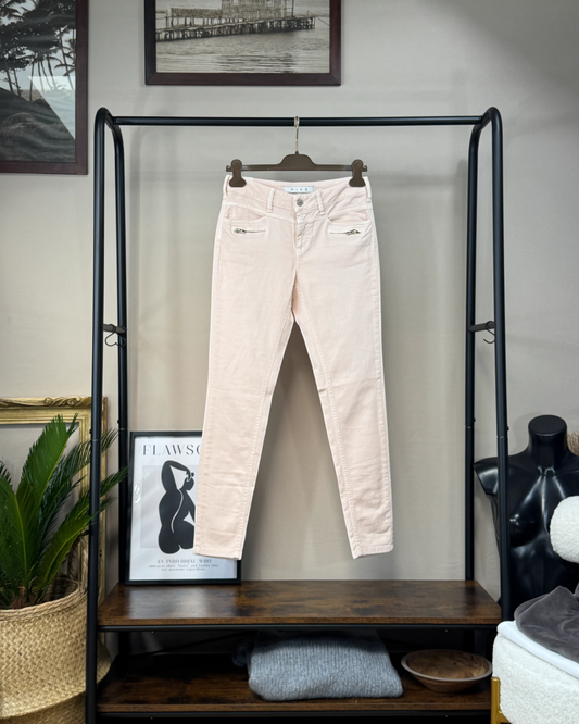 Pantalon Five Jeans droit Carol rose poudré