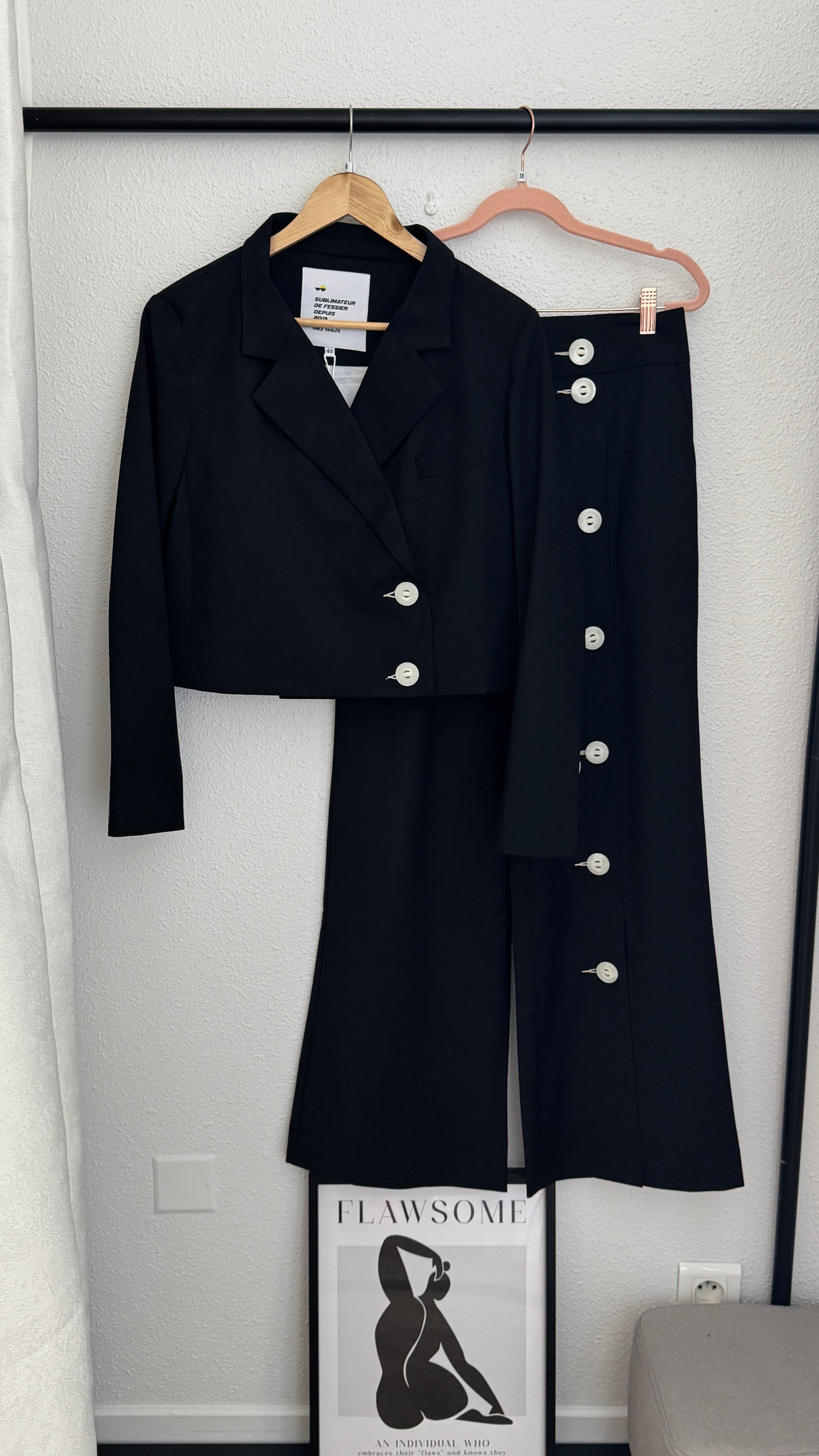 Pantalon noir - collection the air uniform - Salut Beauté set