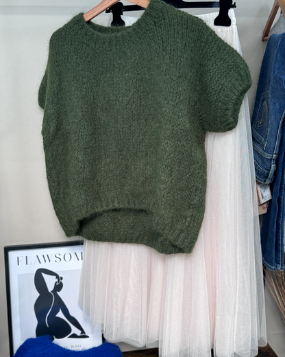 Jupe longue en tulle rose poudré