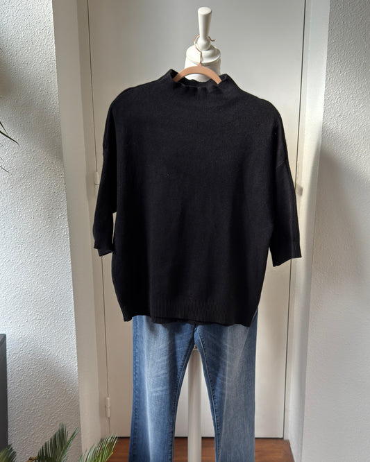 Pull maille Cachemire manches  3/4 - taille unique