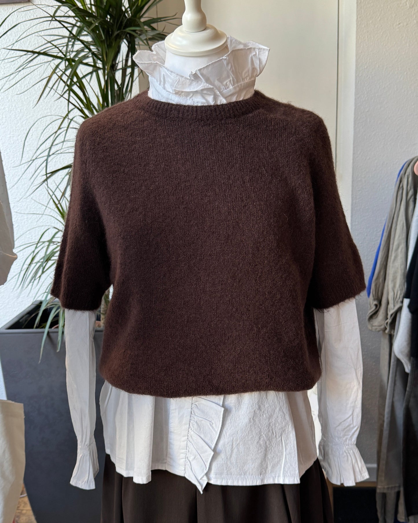 Pull manches courtes Alpaga - Taille unique face