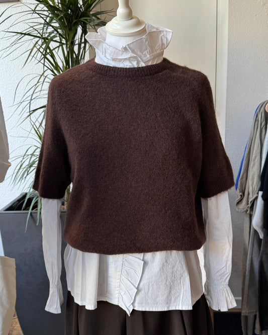 Pull manches courtes Alpaga - Taille unique face