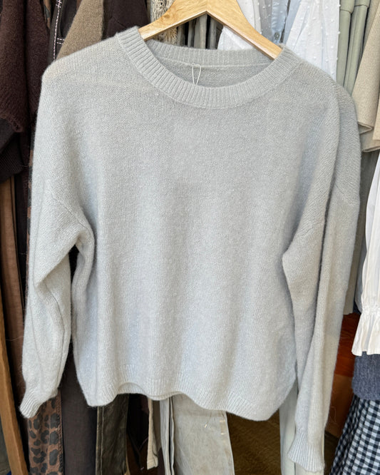 Pull manches longues Alpaga Gris clair - Taille unique