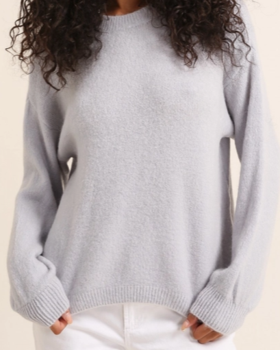 Pull manches longues Alpaga Gris clair - Taille unique