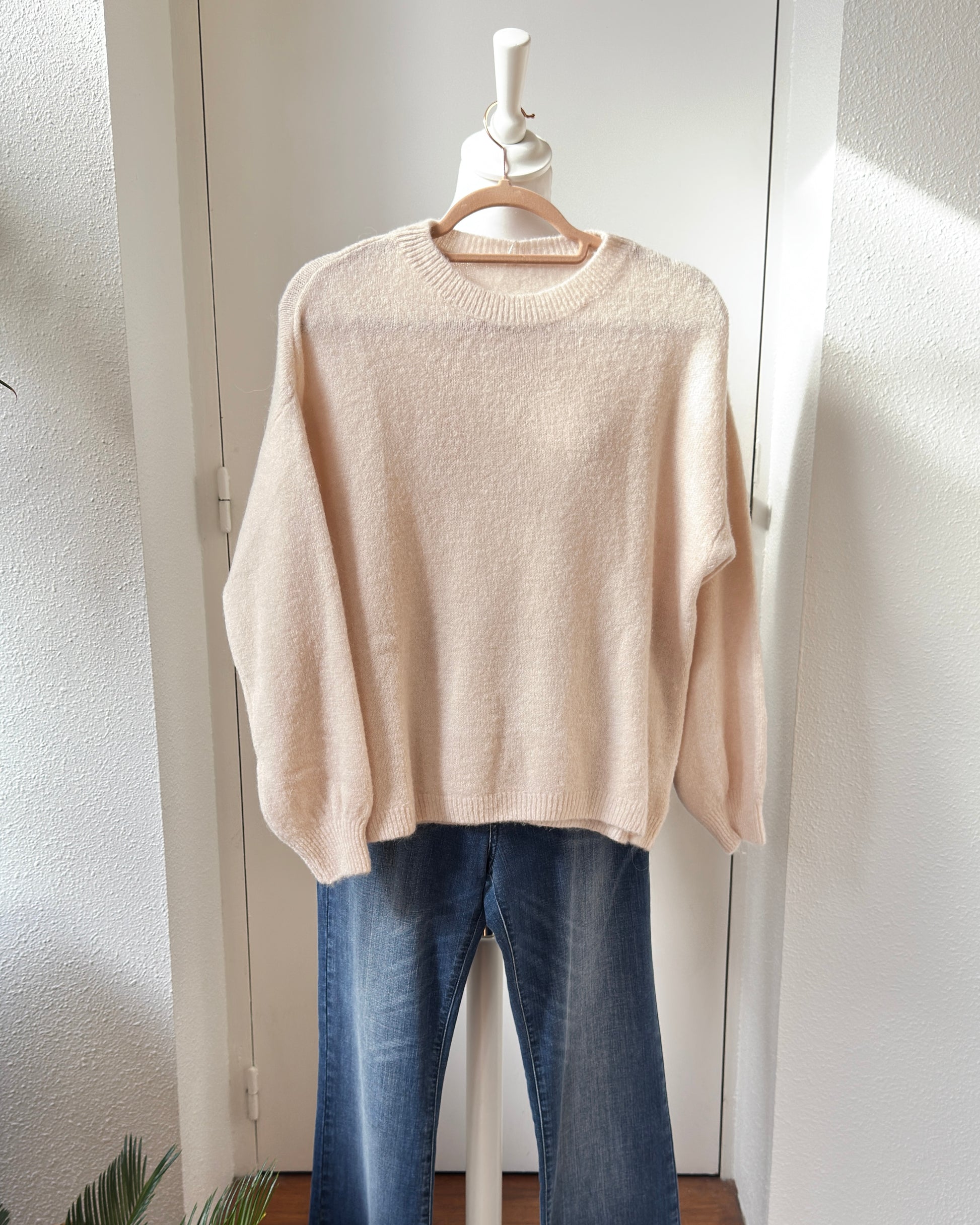 Pull manches longues Alpaga divers coloris en Taille unique écru