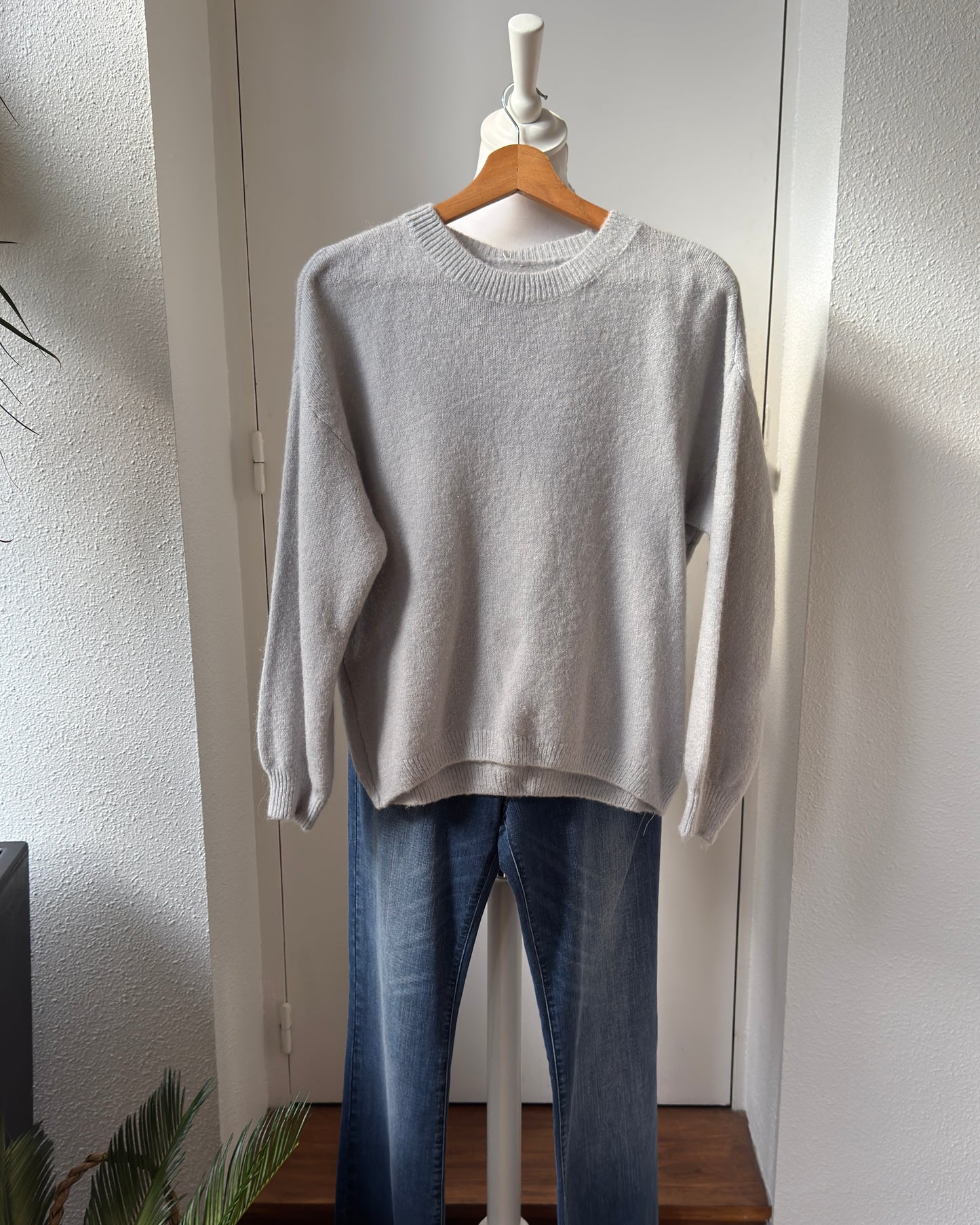 Pull manches longues Alpaga divers coloris en Taille unique gris clair