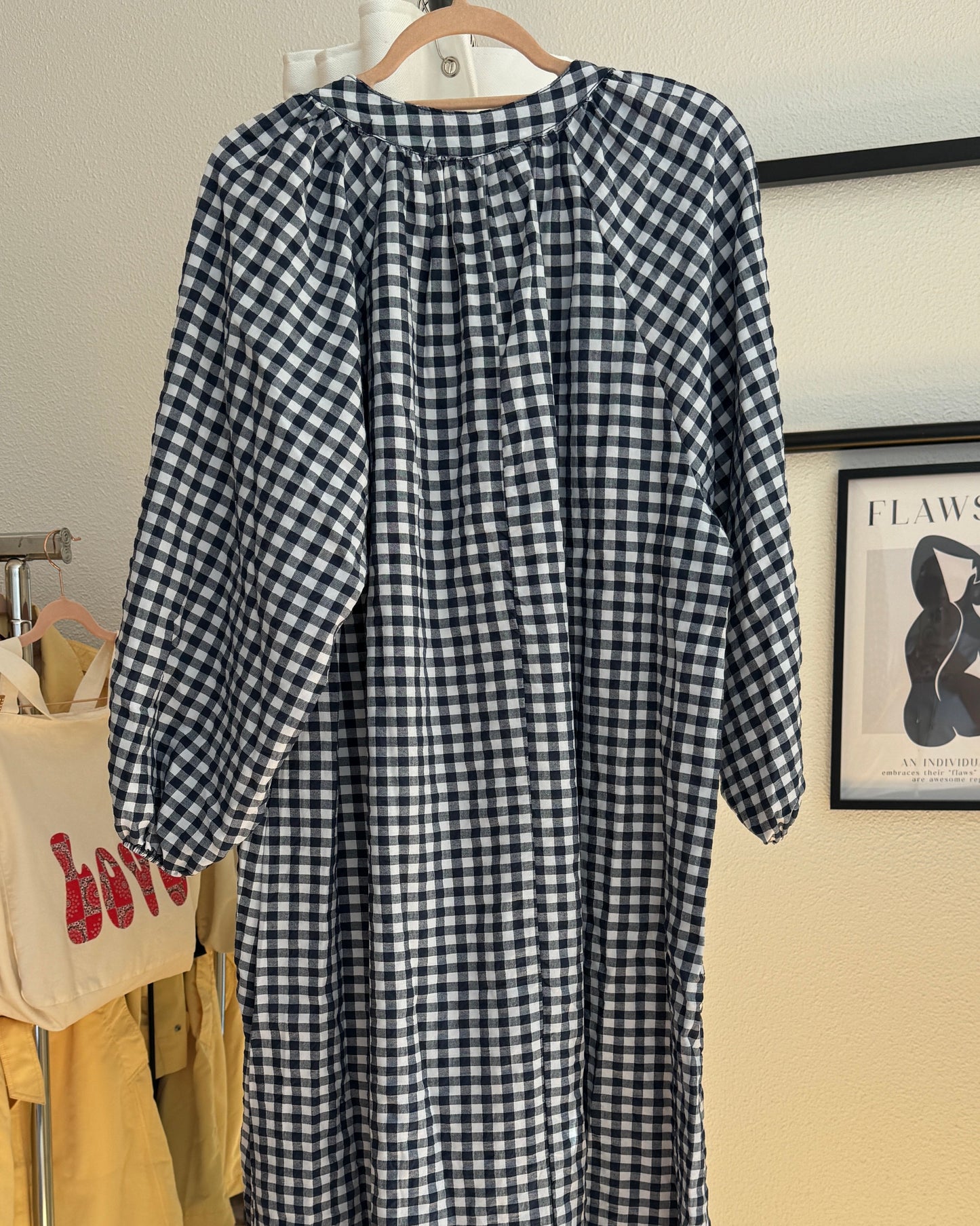 Robe "Matilde" Vichy Marine dos