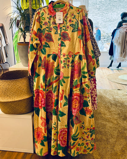 Robe_chemise_boh_me_brod_e_manches_longues_multicolore Boutique