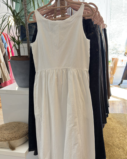Robe longue HANNOH WESSEL Rosy 100% coton  blanc dos