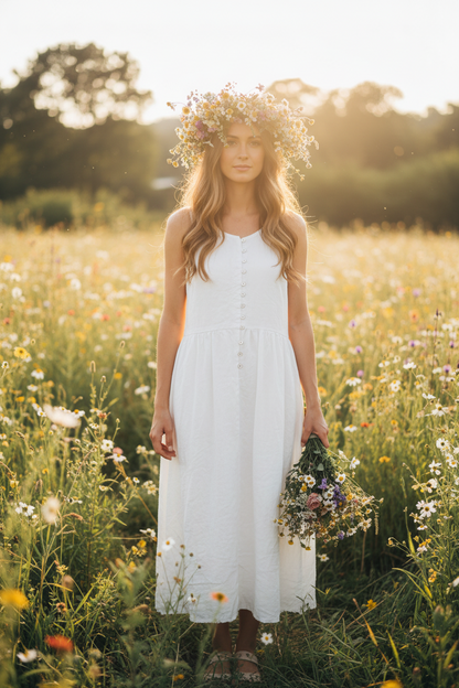 Robe longue HANNOH WESSEL Rosy 100% coton