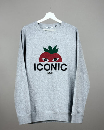 Sweat shirt MDF iconic gris face Cocoloca1965