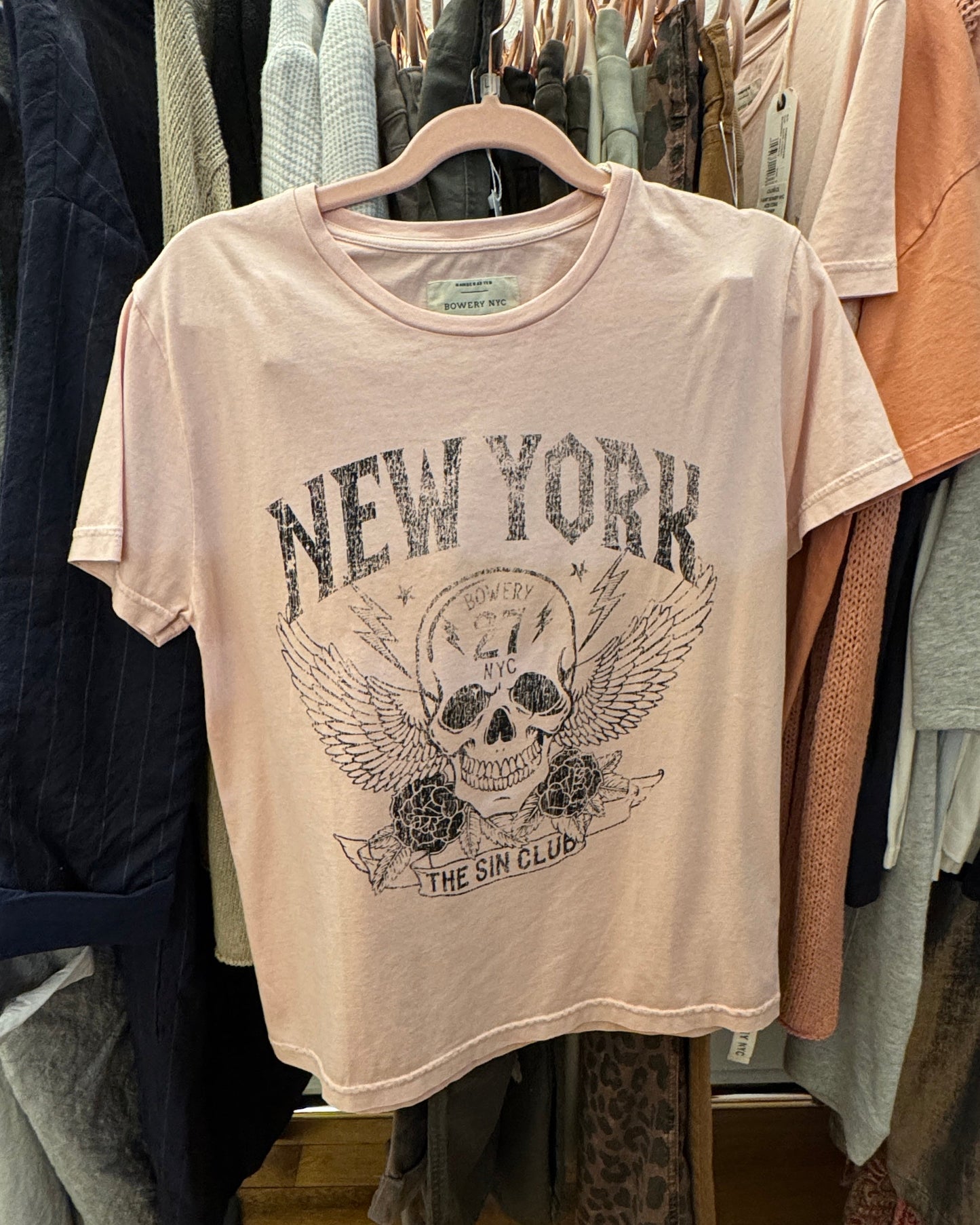 T-shirt BOWERY NYC fabrication artisanale ACID CORAL