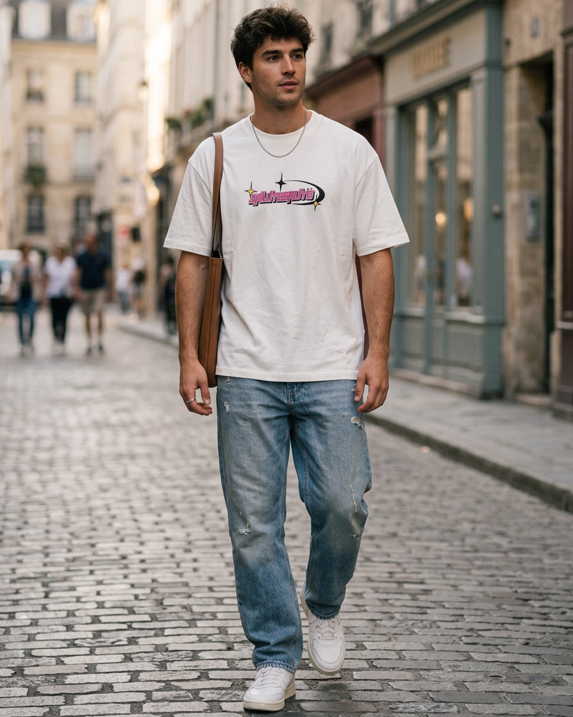 T-shirt "Sarlight Rose" Off White – Salut Beauté