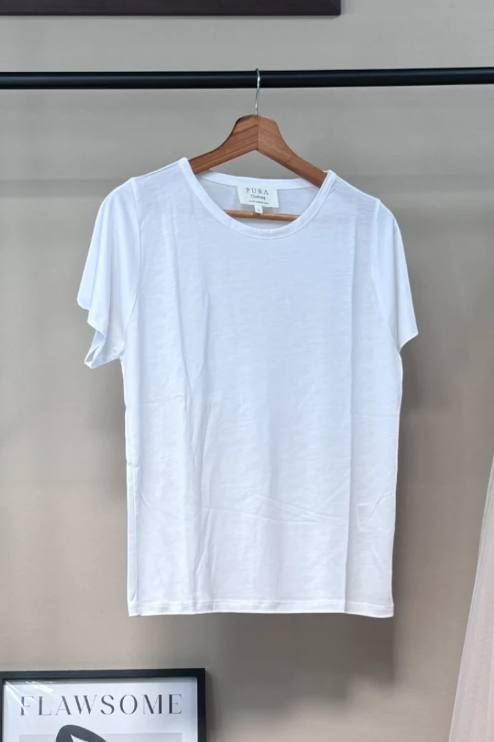 T-shirt BALI blanc tencel Bio