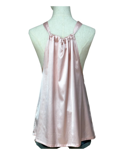 Top Bohème en satin Elizabeth vieux rose TU