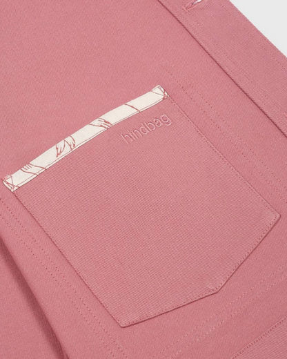 Veste Hindbag mixte rose poche intérieure