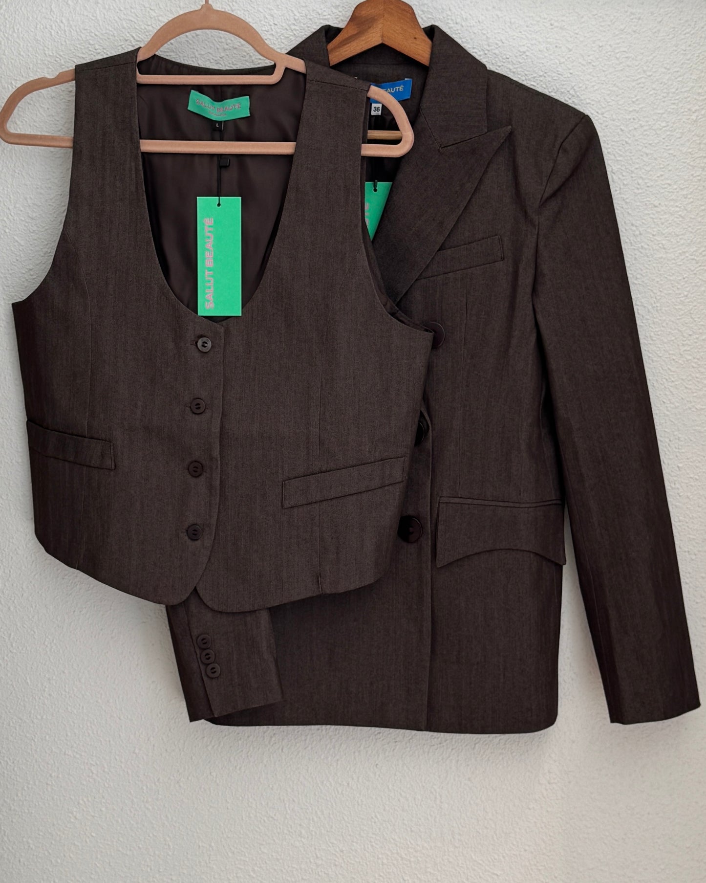 Veste denim marron - the dandy uniform - Salut Beauté set