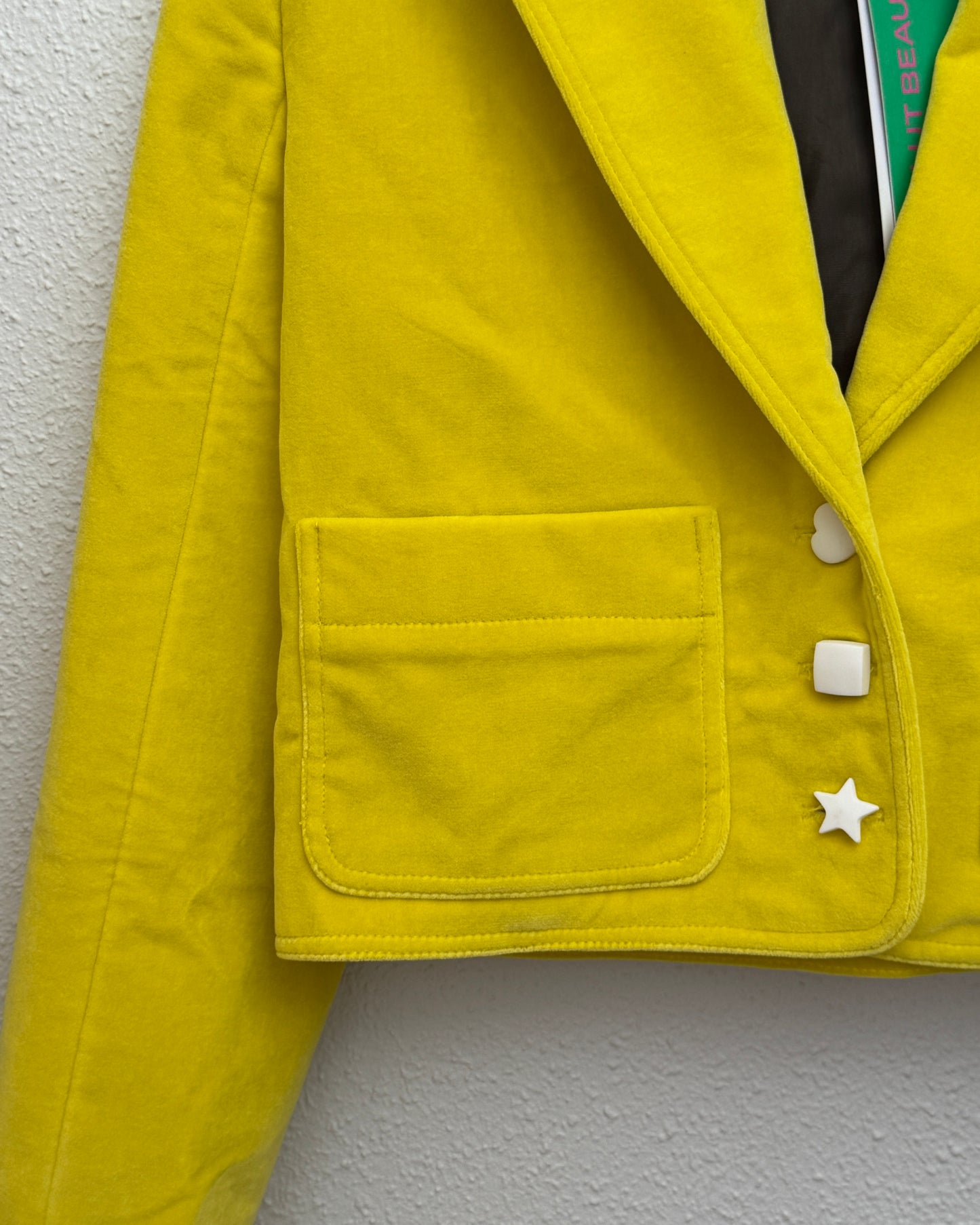 Veste velours jaune - collection the city uniform - Salut Beauté poche