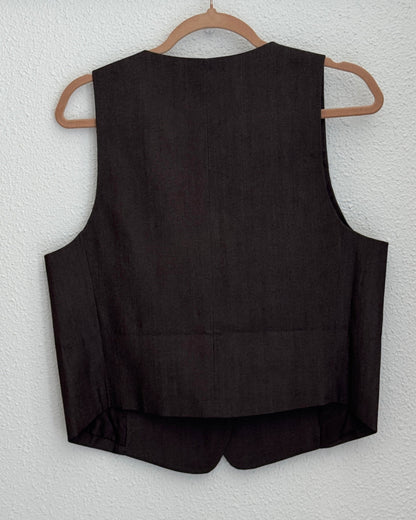 Veston Denim Marron – The Dandy Uniform – Salut Beauté dos