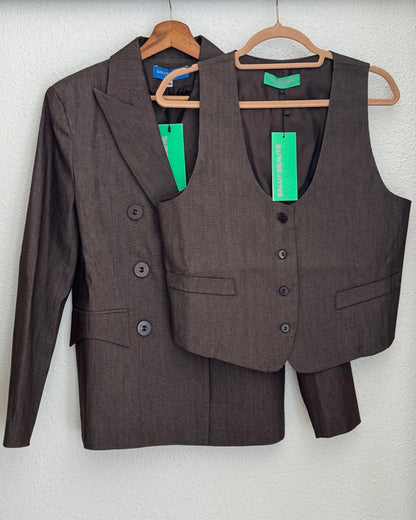 Veston Denim Marron – The Dandy Uniform – Salut Beauté ensemble bis