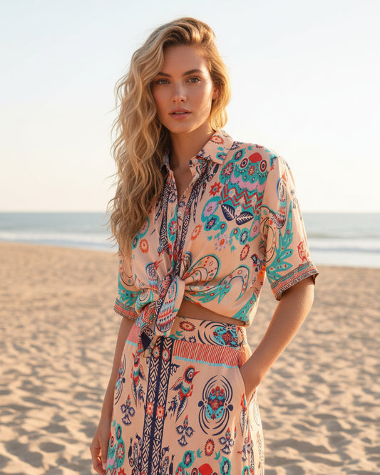 Chemise Shanola Samila Écru – An'ge