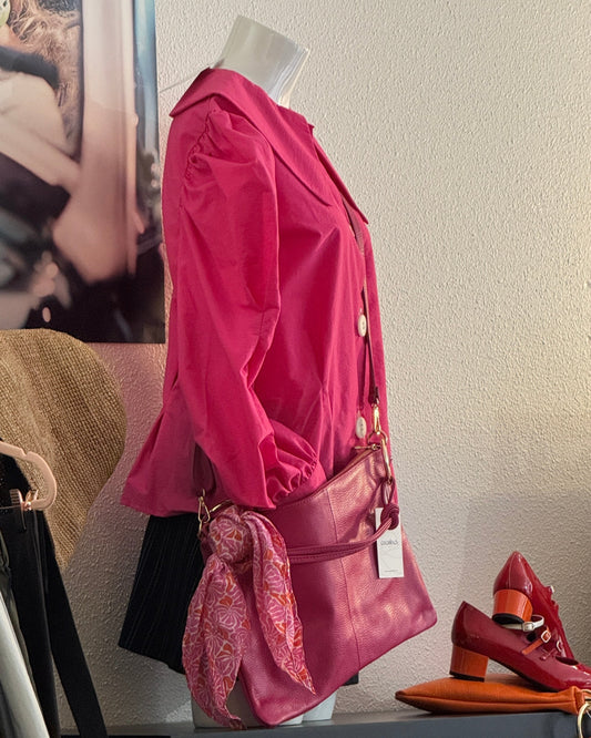 blouse rose - the gangster uniform rose fushia T.44