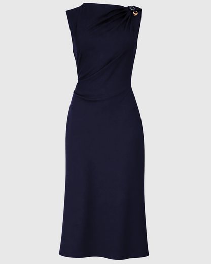 Robe Midi Milana Marine – An'ge
